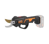 WORX WG330E.9 Tijera de poda 20V, Motor brushless, Cuchillas de alta resistencia, corte hasta 25mm, Interruptor de seguridad, para jardinería, podas y mantenimiento de viñas, sin batería ni cargador