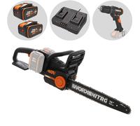 Worx Electrosierra de batería WG385E Nitro 2 x 40V 4Ah Espada 40 cm