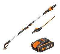 Worx WG908E - Podadora - Cortasetos con pértiga de batería multifunción - batería 20V 2Ah