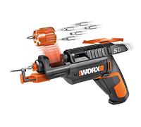 WORX WX255 Atornillador Compacto 4V con Cambio Automático de Puntas, Tambor de 6 Sistema Porta-Tornillos Mano Libre y Luz LED