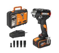 WORX WX273 Llave de Impacto Brushless 20V 4Ah, 600 Nm, 1/2"