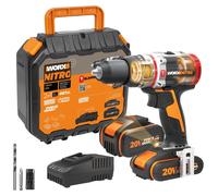 WORX WX354.1, taladro atornillador a batería de 20V, 60 Nm, con broca para mampostería de 8 mm