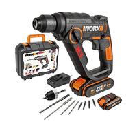 Worx WX390.1 Martillo SDS-Plus 20V 1,2J 2 Baterías Maletín