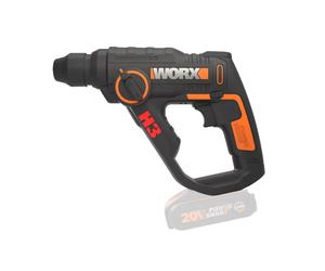Worx wx390.9 - herramienta 3 en 1 martillo neumático, taladro, atorni