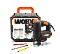 Worx Sierra de calar WX477.1 550W – Sistema pendular 4 niveles, extracción de polvo – Negro