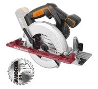 Worx Sierra circular Worxsaw XL WX530.9 20V brushless sin batería, ExacTrack, inglete 50°