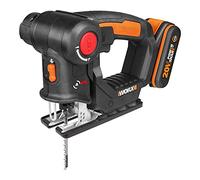 WORX Sierra 2 en 1 WX550 – Sable y calar 20V, 2Ah, cambio sin herramientas, Negro/Naranja