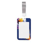 Woshuwo Shuttlecock - Funda para tarjetas de identificación deslizante, plástico duro, protector de etiqueta de nombre para enfermeras y oficina