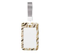 Woshuwo Tarjetero de plástico duro para tarjetas de identificación, diseño de piel de tigre, diseño de acuarela, para enfermeras y oficina