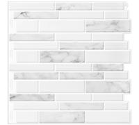 WoStick (10 hojas) Peel and Stick on Tiles Autoadhesivo Azulejos de pared Pegatinas para salpicaduras de cocina