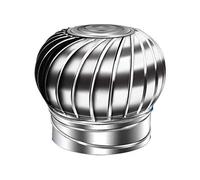 WOTZOV Sombrerete Giratorio De Acero Inoxidable, Tapa Giratoria, Parte Superior, Sombrero, Sombrerete De Chimenea Sombrerete Giratorio De Acero Inoxidable Sombrerete Anti-Tiro Descendente，110mm