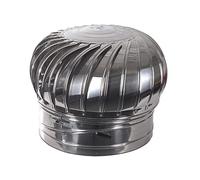 WOTZOV Sombrerete Giratorio para Chimenea, Tapa De Chimenea De Acero Inoxidable 304, Impermeable Y Resistente Al Viento, Mejora La Calidad del Aire Interior, Fácil De Instalar, Ventilador，110mm/4.3in