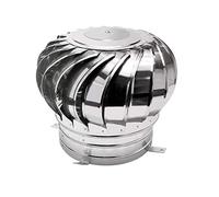 WOTZOV Tapa De Chimenea Giratoria, Sombrerete De Chimenea, Acero Inoxidable 304, Altamente Eficaz para Prevenir Corrientes Descendentes Y Aumentar La Ventilación, con Patas Fijas.，300mm