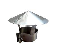 WOTZOV Tapa De Chimenea, Sombrerete De Chimenea, Tapa De Lluvia De Acero Oxidado para Techo, Tapa De Ventilación Exterior para Tubo De Escape, Tapa De Ventilación para Caldera, Tapa De Vi，100mm/3.9in