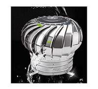 WOTZOV Ventilador De Techo De Turbina De Acero Inoxidable, Sombrerete De Chimenea De Ventilación De 450 Mm, Tapa Giratoria Anti-Tiro Descendente, Difusor De Chimenea Giratorio para Un Mej，160mm