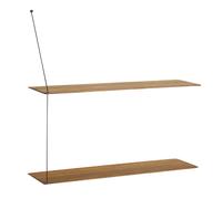 Woud Estantería Stedge 80 cm roble ahumado