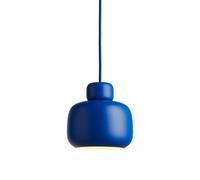 Lámpara Colgante de Piedra de Madera Pequeño Azul Cobalto