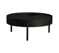 Woud Mesa auxiliar Arc Ø89 cm Fresno pintado negro