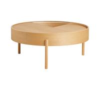 Woud Mesa auxiliar Arc Ø89 cm Roble tratado con aceite