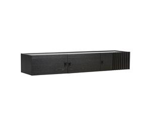 Woud Sideboard de pared Array. 150 cm Roble pintado negro