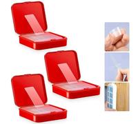 WOXJENA Cinta Doble Cara Extrafuerte, 180 Piezas Cinta Adhesiva de Doble Cara, Resistente Almohadillas Adhesivas de Alta Temperatura para Casa Coche Oficina Pared