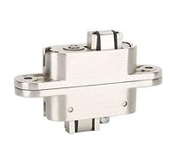 WPKD BLUEIY Bisagra Oculta Cruzada de 180 Grados, Bisagras de Gabinete de Aleación de Zinc Bisagras de Puerta Ajustables para Accesorios de Puertas Plegables Herrajes para Muebles 23x95 Mm