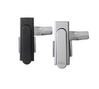 WPOIYHGBY 1 Uds. Cerradura for Puerta de gabinete Negra, Cerradura Plana aleación Zinc, for Caja Fuego, pestillo for eléctrica, cerraduras Planas MS717-1