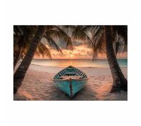 WQBQKKX Lienzos decorativos Playa océano Retro Pintura Imagen cuadros decoracion salon dormitorios baño Pasillo（Gris 82-20x30cm Sin marco