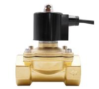 WQGQPXOB Fuente subacuática válvula solenoide Normalmente Cerrada de Agua Fuente Corriente G3/8 "a G2 AC220V DC24V Impermeable NBR VITON(AC 110v-nbr,1.25 Inch)