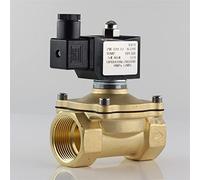 WQGQPXOB Válvula Solenoide Normalmente Cerrada Agua IP65 Bobina Completamente AC220V DC12V DC24V G3/8; G1/2 G3/4 G1 G1-1/4 G1-1/2 1 Uds(12v,0.5 Inch)