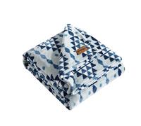 Wrangler - Manta Individual, Ropa de Cama de Forro Polar de Felpa ultrasuave, Inspirada en Yellowstone, acogedora decoración del hogar para Cama o sofá (Azul Occidental, Individual)