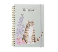Wrendale Designs by Hannah Dale - Cuaderno de espiral, diseño de bigotes y flores silvestres, tamaño A4