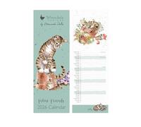Wrendale Designs - Calendario de gato delgado 2026 de Feline Friends
