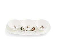 Wrendale Designs - Juego de 3 platos y bandejas con texto en inglés Lettuce Be Friends