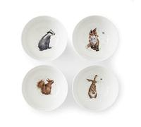 Wrendale Designs Royal Worcester - Juego de 4 cuencos profundos de 6 pulgadas