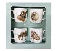 Wrendale Designs Royal Worcester MMV3969-XG - Juego de 4 tazas de verano 2020