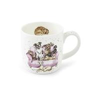 Wrendale Designs Royal Worcester - Taza de porcelana con diseño de perros