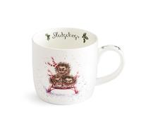 Wrendale Designs Taza de Navidad con diseño de erizos en trineo