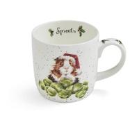 Wrendale Designs Taza de porcelana fina brotes de conejillo de indias