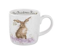 Wrendale Designs - Taza de porcelana fina, diseño de beso navideño