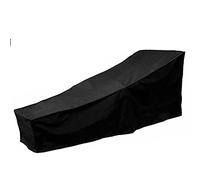 Wrighteu Funda de Tumbonas Cubre Impermeable al Aire Libre Patio de Lounge Silla de Jardín Exterior Cubierta Protectora de Oxford de la Silla de Salón Negro 208 * 79 * 76cm (1PC)