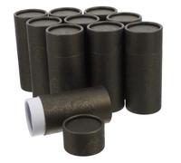 WRITWAA 10piezas Caja De Embalaje De Tubo De Papel Redondo Tubos Con Tapa De Cartón Para Bálsamo Labial Caja De Cartón Para Cuidado Piel
