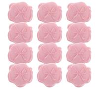 WRITWAA 12 Piezas Pegatinas de Sello de Cera Autoadhesivas en 3d Diseño de Lazo Rosa para Invitaciones de Boda y Fiestas, Acabado Perlado Delicado y Material de Cera Selladora
