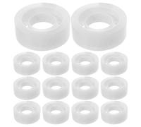WRITWAA 16 Rollos Rollo de Cinta Adhesiva Transparente de Papelería para Oficina y Hogar, Material Bopp Resistente al Desgarro y Fácil de Cortar a Mano, Recambio Práctico