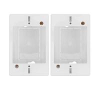 WRITWAA 2 cajas de salida de montaje en superficie, caja de interruptor eléctrico para exteriores, de empalme de plástico tipo 118 para montaje en pared para conexión de cableado de pared
