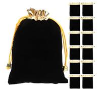 WRITWAA 20piezas Bolsas De Cordón Terciopelo Para Dulces Joyería De Fiesta Organizador