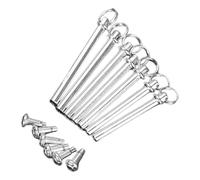 WRITWAA 7 Juegos de Accesorios Remaches y Tuercas de Acero Inoxidable para Reparación de Abanicos Plegables de Mano para Mantenimiento y Bricolaje
