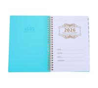 WRITWAA Agenda Diaria A5 para Gestión Seguimiento de Objetivos Encuadernación en Espiral, Material Pp y Papel, Adecuado para Uso Escolar y Profesional