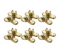 WRITWAA Bisagras Ocultas de Aleación de Zinc Bisagras de Puerta 6 Piezas Dorado Silenciosas y Antióxido para Puerta de Madera y Pared de Fondo Hoteles y Clubes Exclusivos