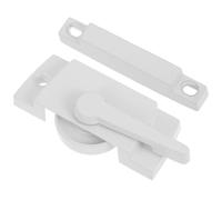 WRITWAA Cerradura de Guillotina para Ventanas Corredizas de Aleación de Zinc de Color Blanco, Compatible y Duradera, Adecuada para Ventanas de Plástico y Acero con Seguridad Reforzada
